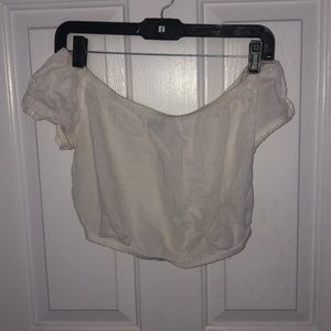 Off shoulder crop top